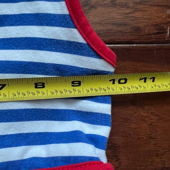 Merce & Me 2 Dress Tunic Patriotic Open Back Stripes Coastal Beach Back 2 School - Picture 6 of 7